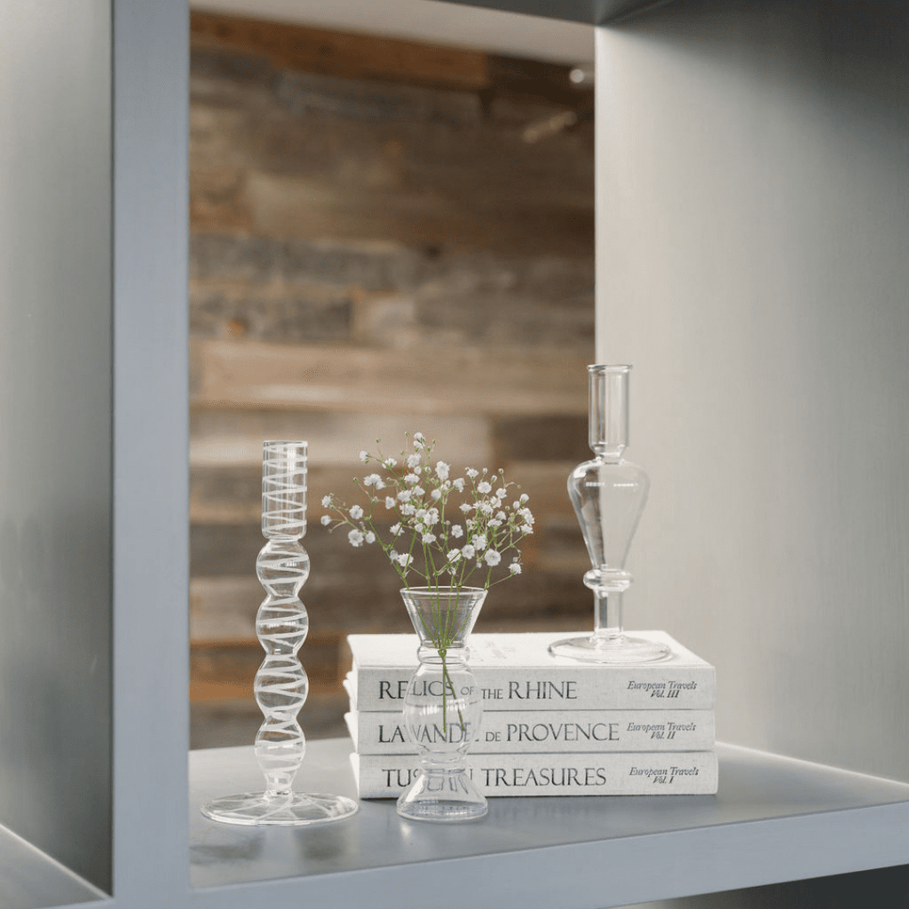 Etched Borosilicate Glass Bud Vases - Sweet Water Decor - Vases
