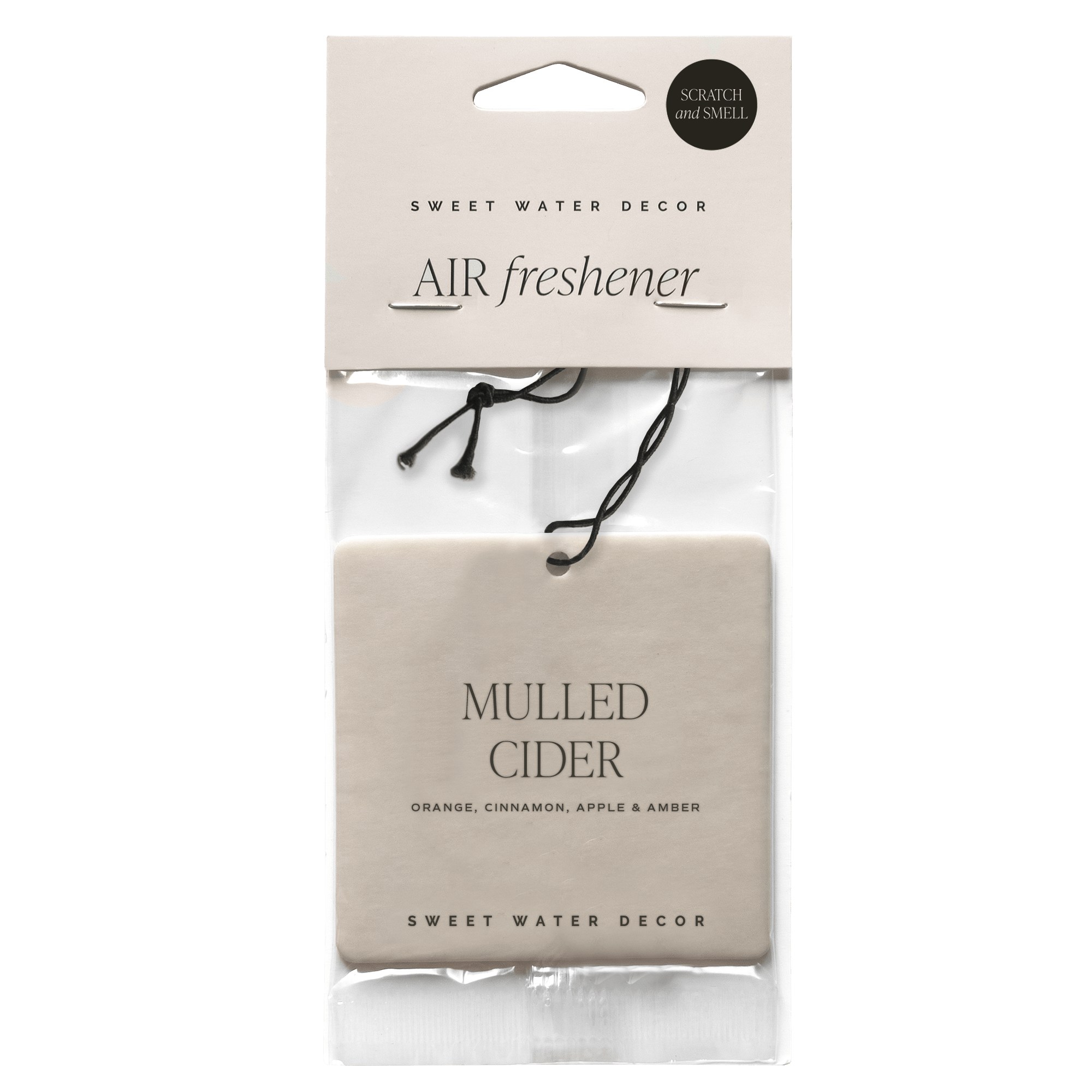 Mulled Cider Hanging Air Freshener - Sweet Water Decor - Air Freshener