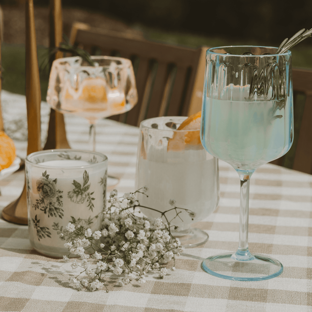 Outdoor Plastic Goblet Drinkware - Sweet Water Decor - Plastic Wine Glass