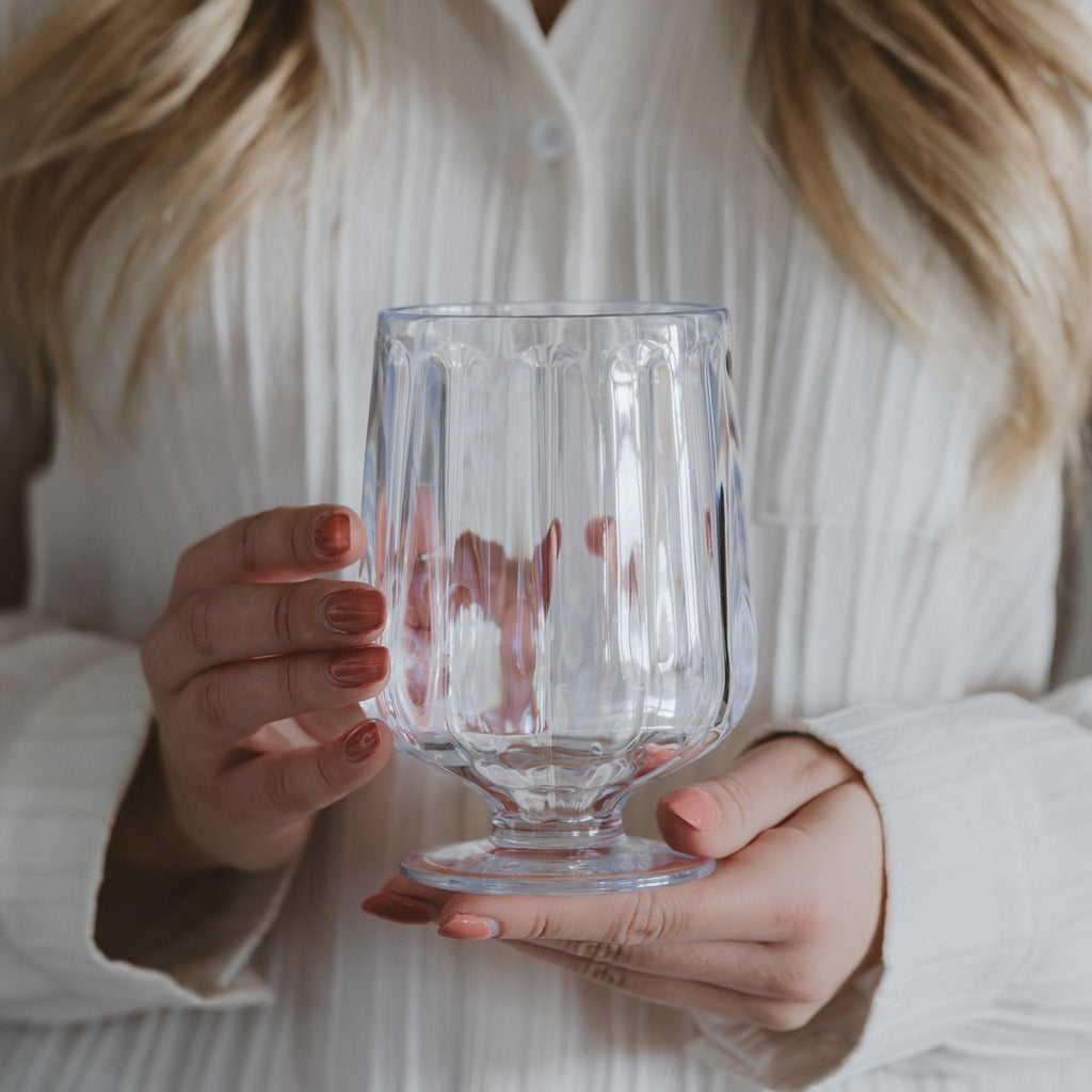 Outdoor Plastic Goblet Drinkware - Sweet Water Decor - Plastic Wine Glass