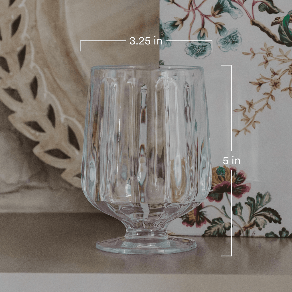 Outdoor Plastic Goblet Drinkware - Sweet Water Decor - Plastic Wine Glass