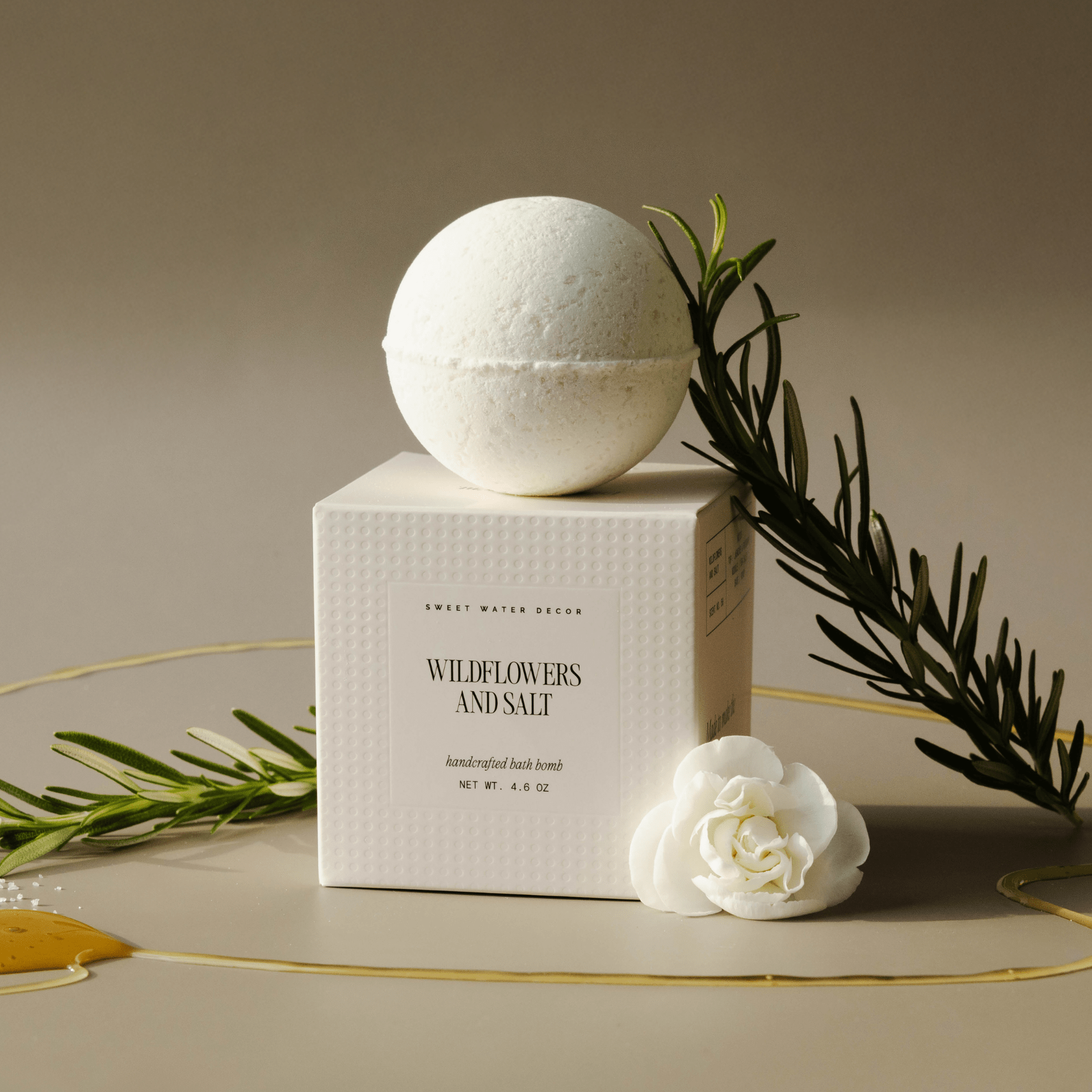 Wildflowers and Salt 4.6 oz Bath Bomb - Sweet Water Decor - Bath Bomb