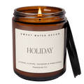 Holiday Soy Candle - Amber Jar - 9 oz - Sweet Water Decor - Candles