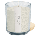 Salt and Sea Soy Candle - Blue Tinted Glass Jar - 12 oz - Sweet Water Decor - Candles