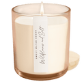 Wildflowers and Salt Soy Candle - Tinted Glass Jar - 12 oz - Sweet Water Decor - Candles