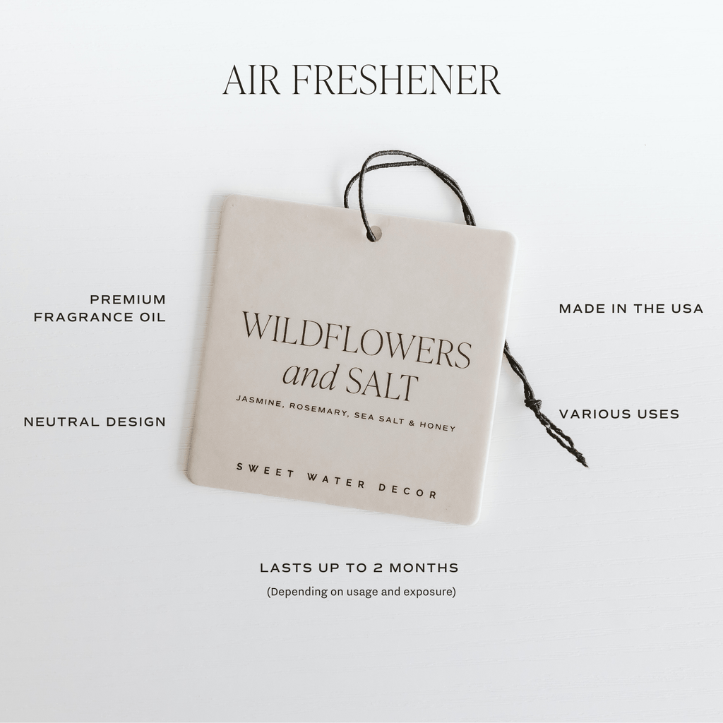 Salt and Sea Hanging Air Freshener - Sweet Water Decor - Air Freshener