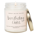 Birthday Cake Soy Candle - Clear Jar - 9 oz - Sweet Water Decor - Candles