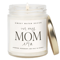 In My Mom Era Soy Candle - Clear Jar - 9 oz (Wildflowers and Salt) - Sweet Water Decor - Candles