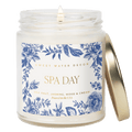 Spa Day Soy Patterned Candle - Clear Jar - 9 oz - Sweet Water Decor - Candles