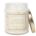 Forever and Always Soy Candle - Clear Jar - 9 oz - Sweet Water Decor - Candles