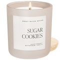 Sugar Cookies Soy Candle - Tan Matte Jar - 15 oz - Sweet Water Decor - Candles