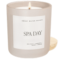 Spa Day Soy Candle - Tan Matte Jar - 15 oz - Sweet Water Decor - Candles