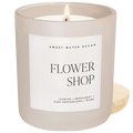 Flower Shop Soy Candle - Tan Matte Jar - 15 oz - Sweet Water Decor - Candles