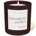Gingerbread and Spice Soy Candle - Brown Matte Jar - 15 oz - Sweet Water Decor - Candles
