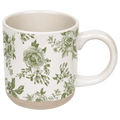 Green Delft 14oz. Stoneware Coffee Mug - Sweet Water Decor - Coffee Mugs