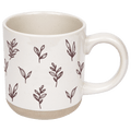 Brown Leaves 14oz. Stoneware Coffee Mug - Sweet Water Decor - Coffee Mugs