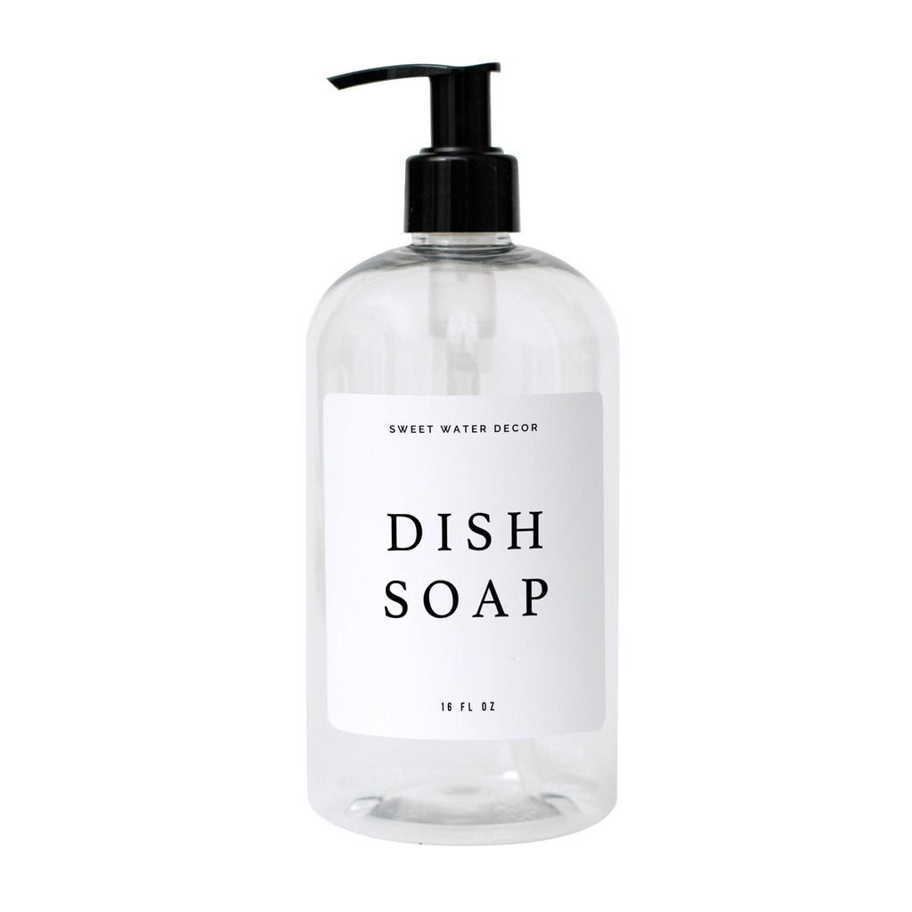 White Text Labels for Plastic and Glass Dispensers - Sweet Water Decor - Dispensers