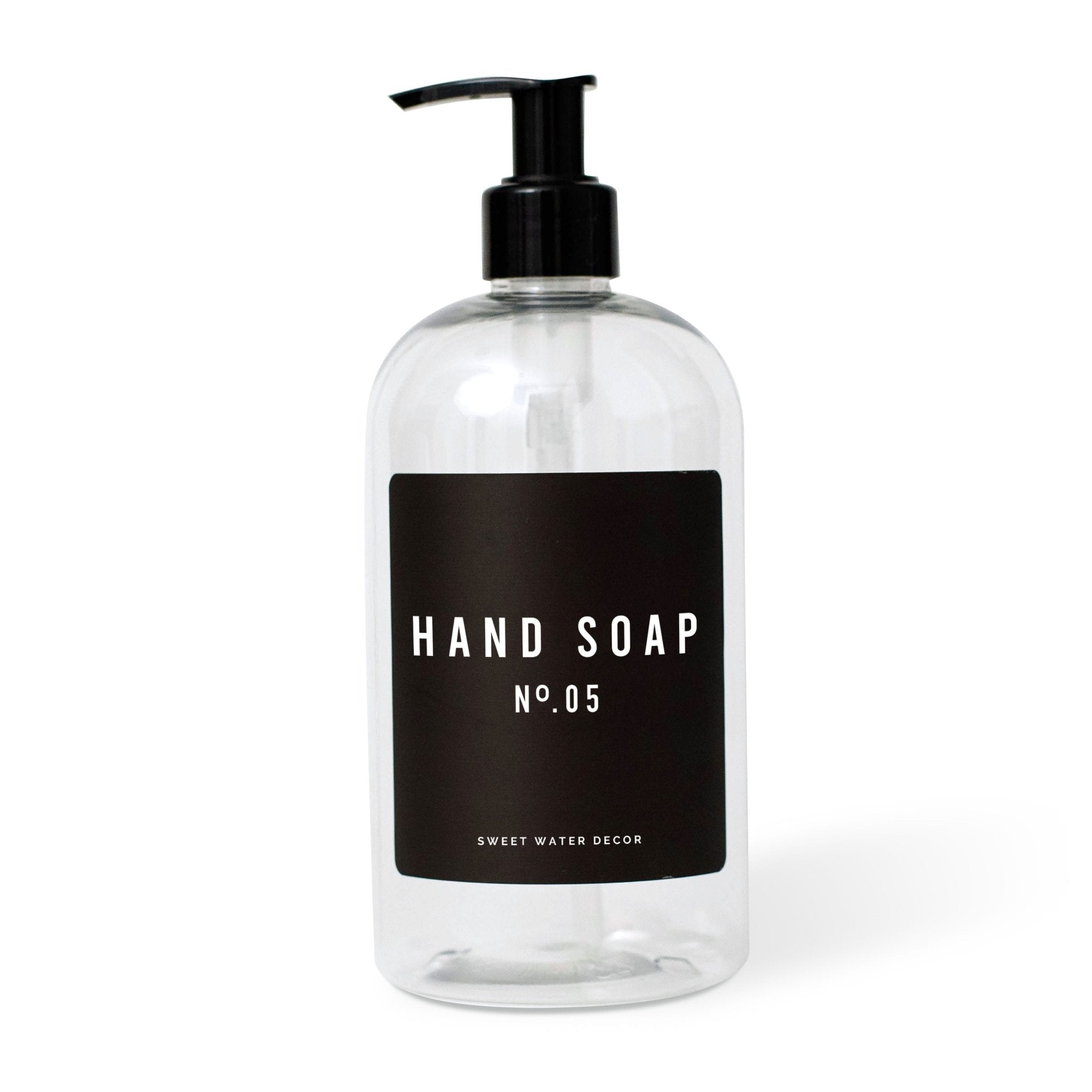 Black Text Labels for Plastic and Glass Dispensers - Sweet Water Decor - Dispensers