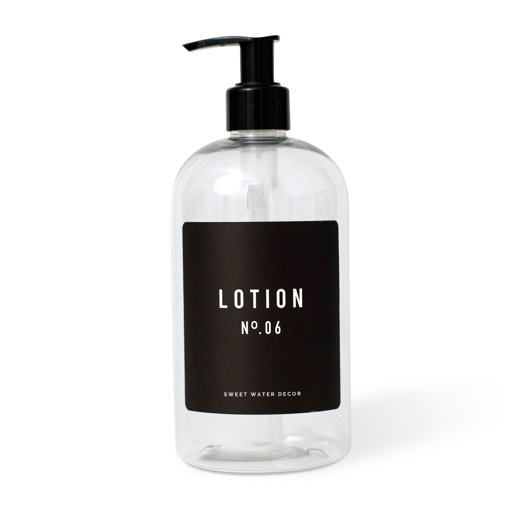 Black Text Labels for Plastic and Glass Dispensers - Sweet Water Decor - Dispensers