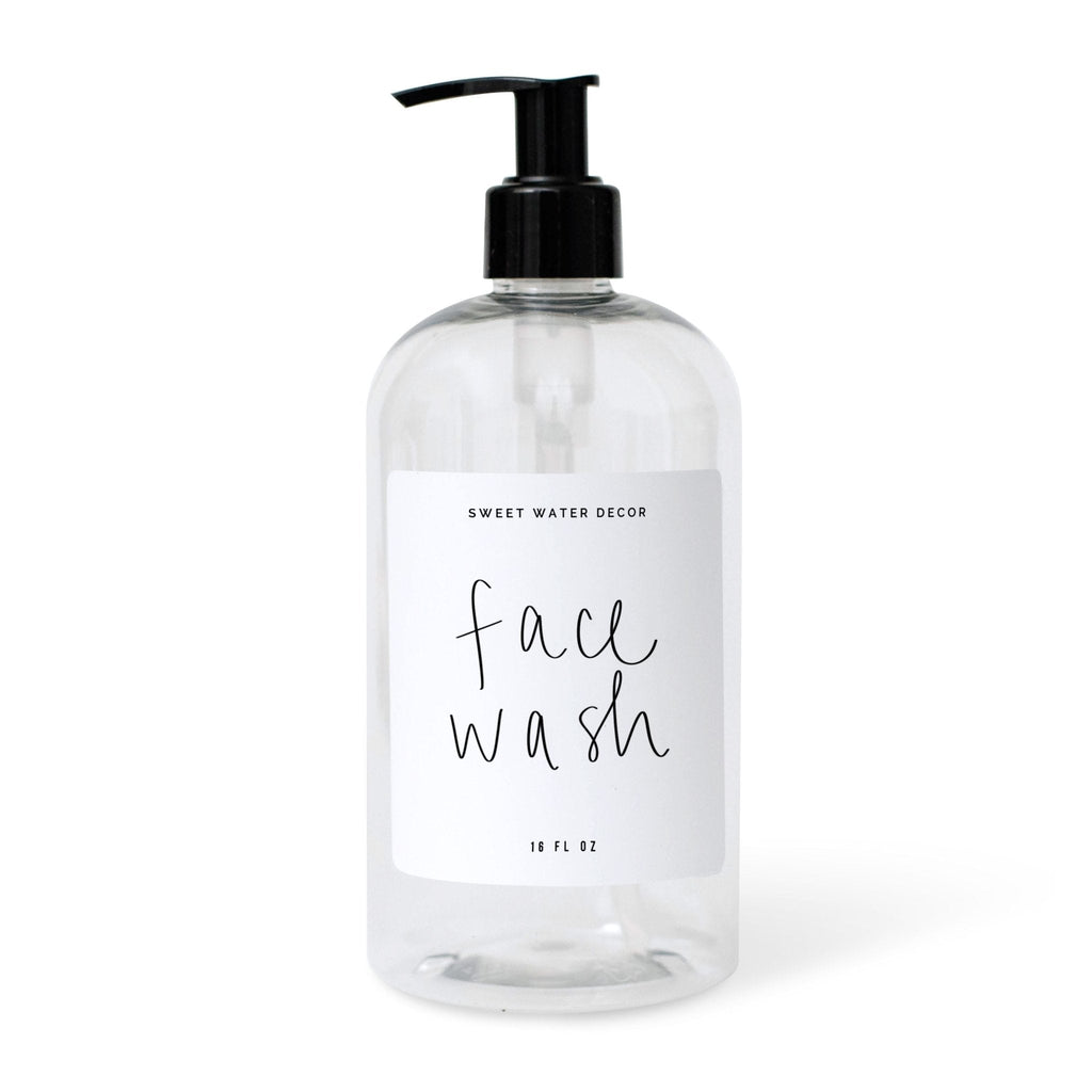 White Script Labels for Plastic and Glass Dispensers - Sweet Water Decor - Dispensers