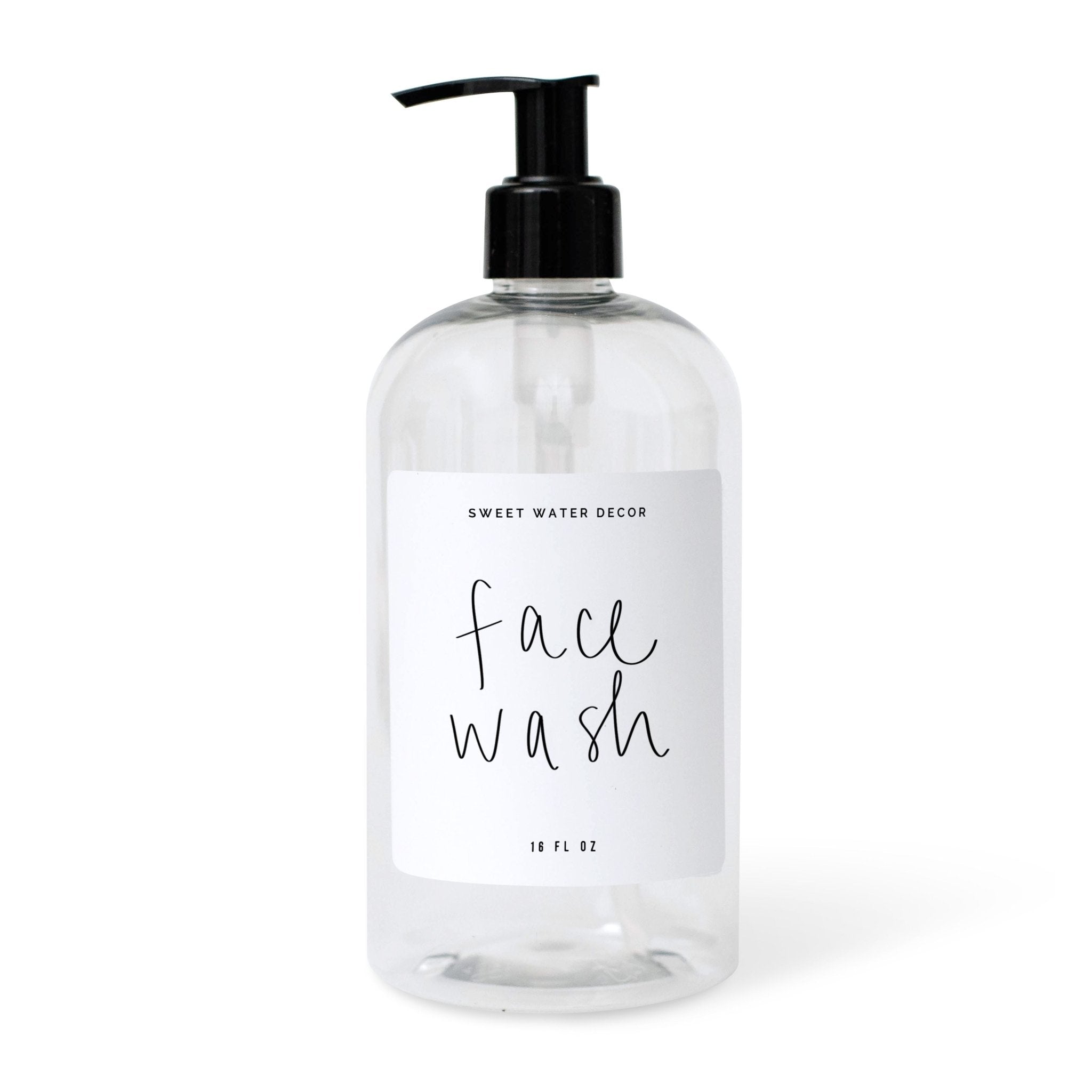 White Script Labels for Plastic and Glass Dispensers - Sweet Water Decor - Dispensers