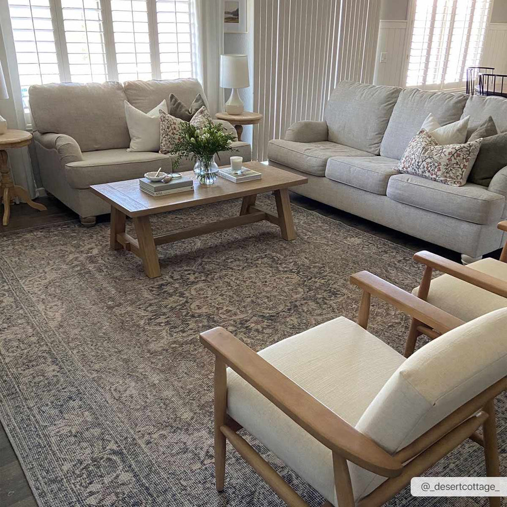 Dusty Sage Greenpoint Medallion Washable Area Rug - Sweet Water Decor - Rugs