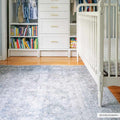 Gael Blue Washable Area Rug - Sweet Water Decor - Rugs
