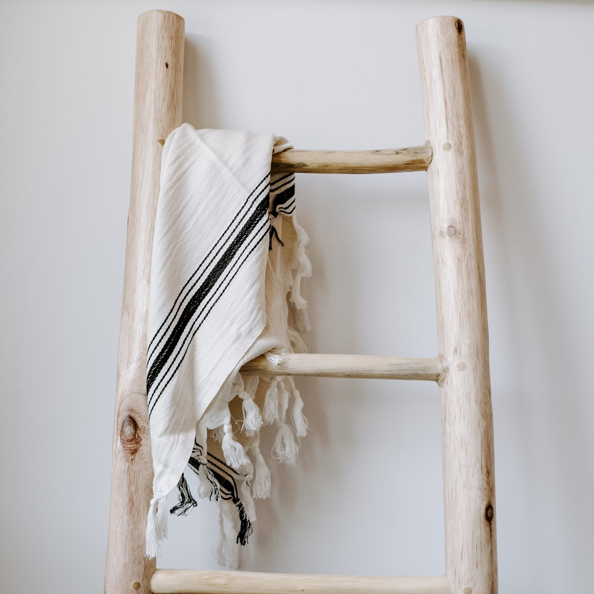 Savannah Turkish Cotton + Bamboo Hand Towel - Five Stripe - Sweet Water Decor - Hand Towels