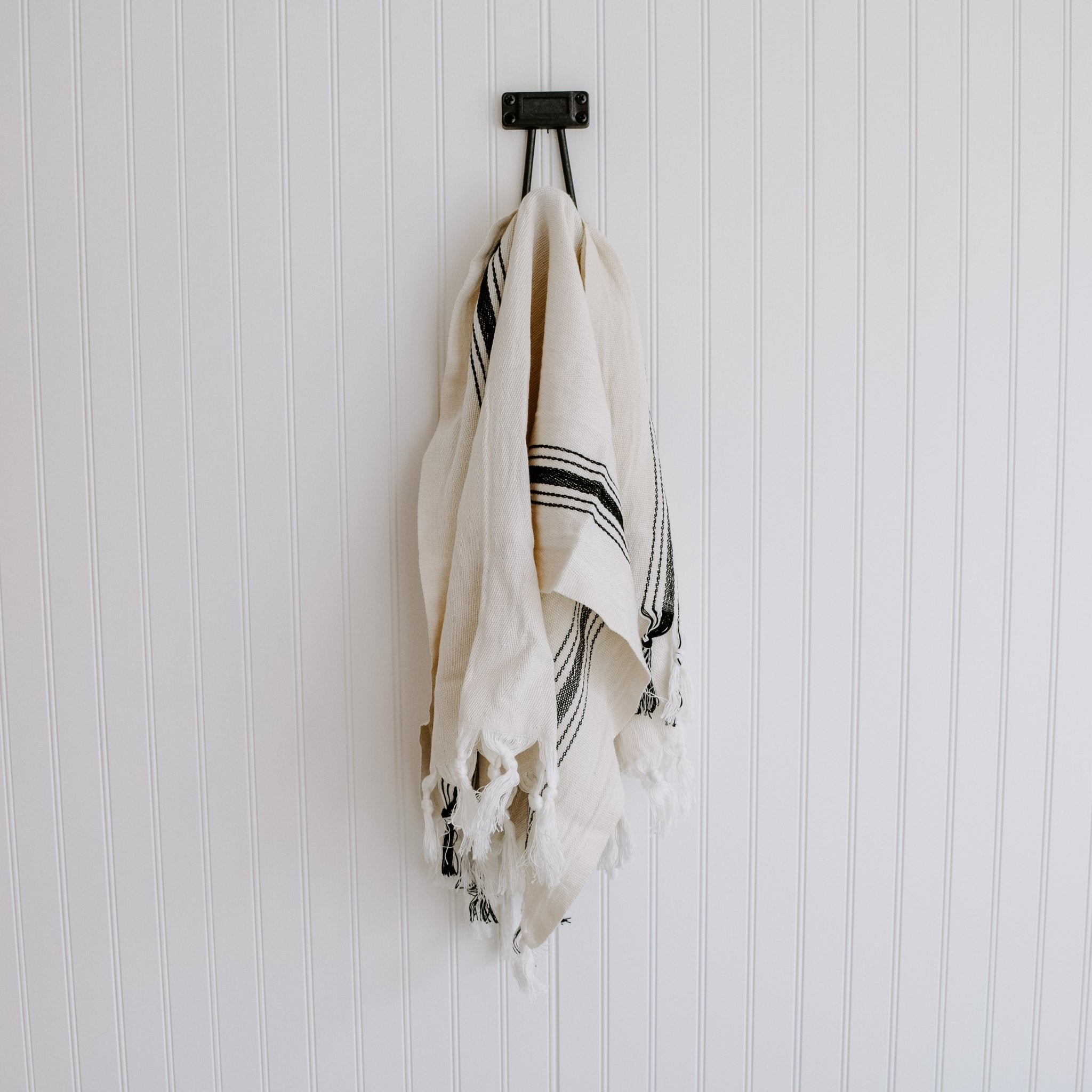 Savannah Turkish Cotton + Bamboo Hand Towel - Five Stripe - Sweet Water Decor - Hand Towels