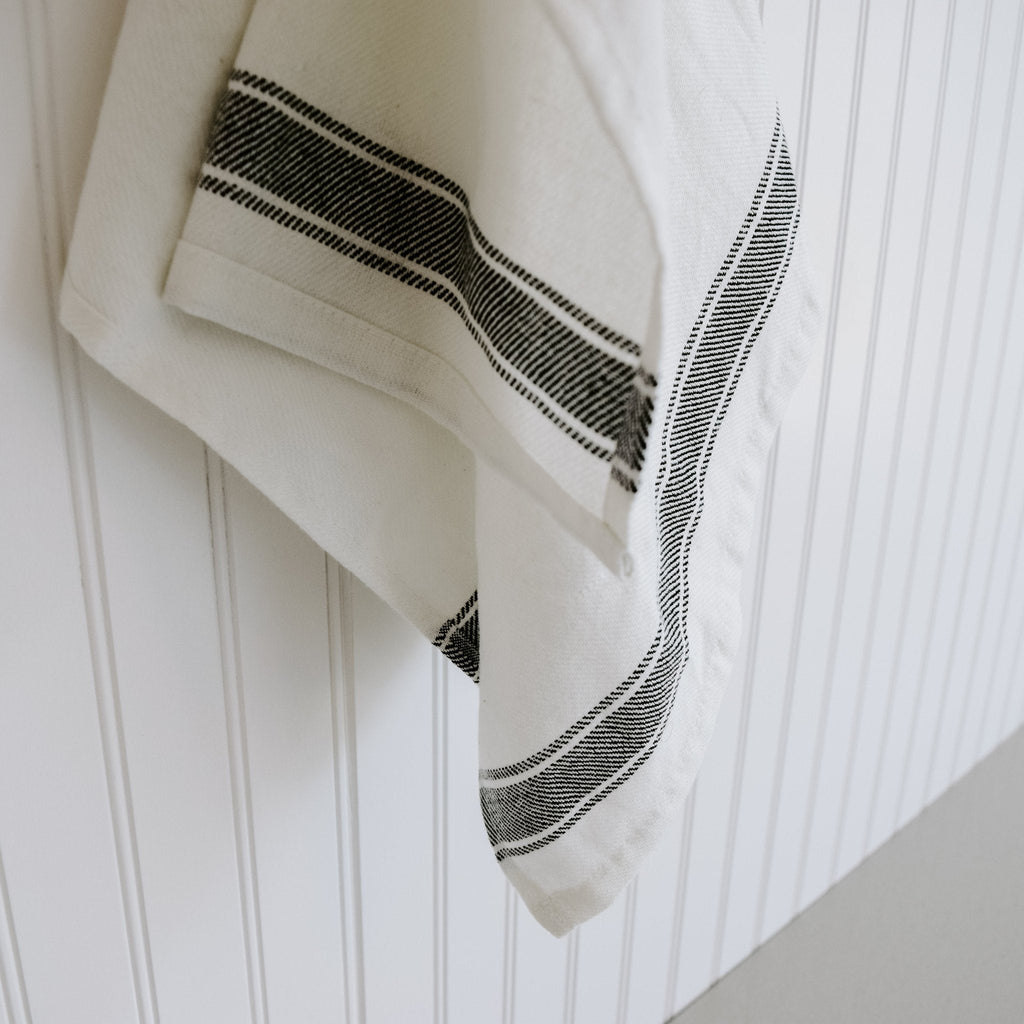 Striped Tea Towel - Three Stripes - Sweet Water Decor - Hand Towels