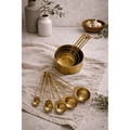 Solid Gold Measuring Cups & Spoons, Set of 9 - Sweet Water Decor - Measuring Cups