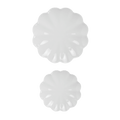 White Scalloped Serving Tray Set - Sweet Water Decor - SERVING TRAYS