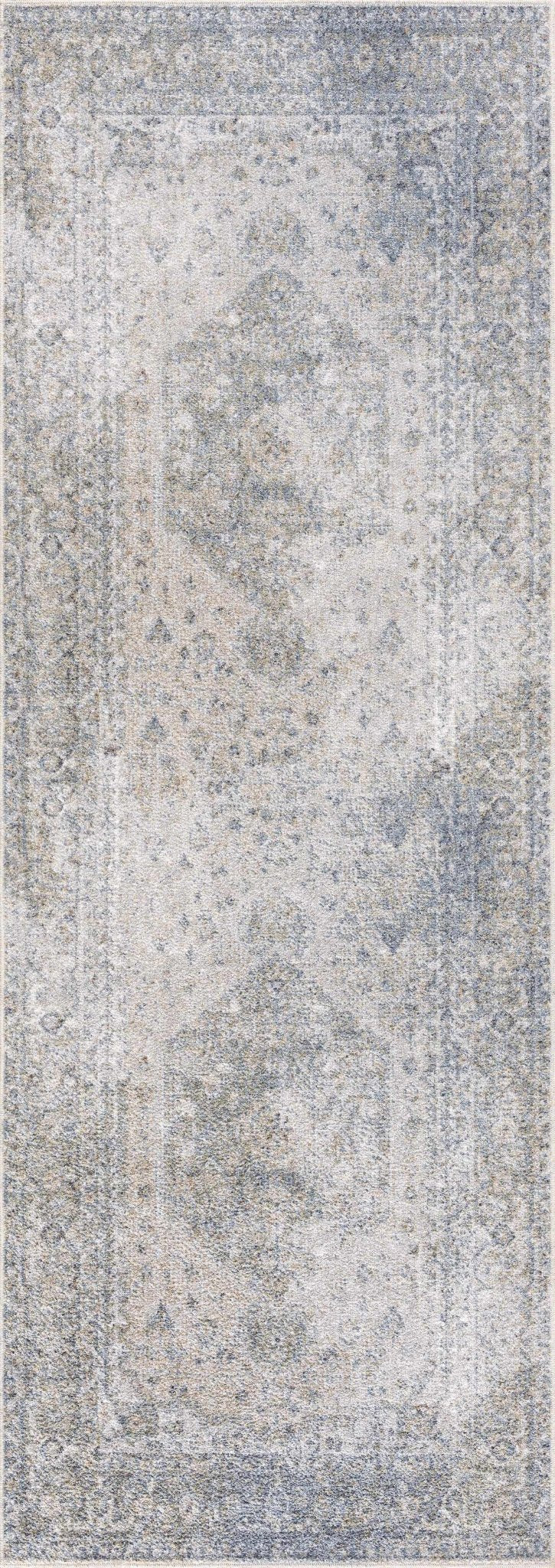 Gael Blue Washable Area Rug - Sweet Water Decor - Rugs