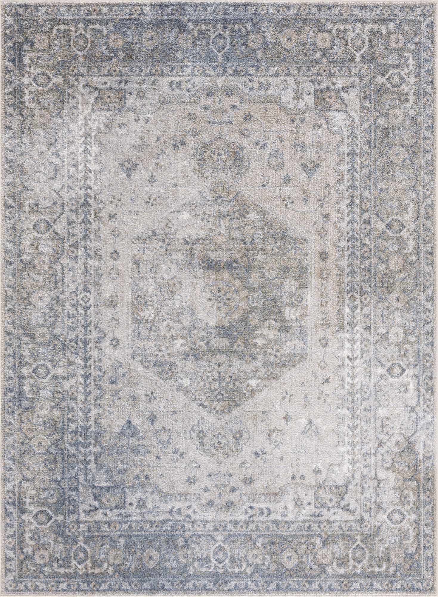Gael Blue Washable Area Rug - Sweet Water Decor - Rugs