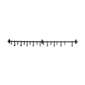 Forged Metal Wall Rod with Hooks - Sweet Water Decor - rod and hooks