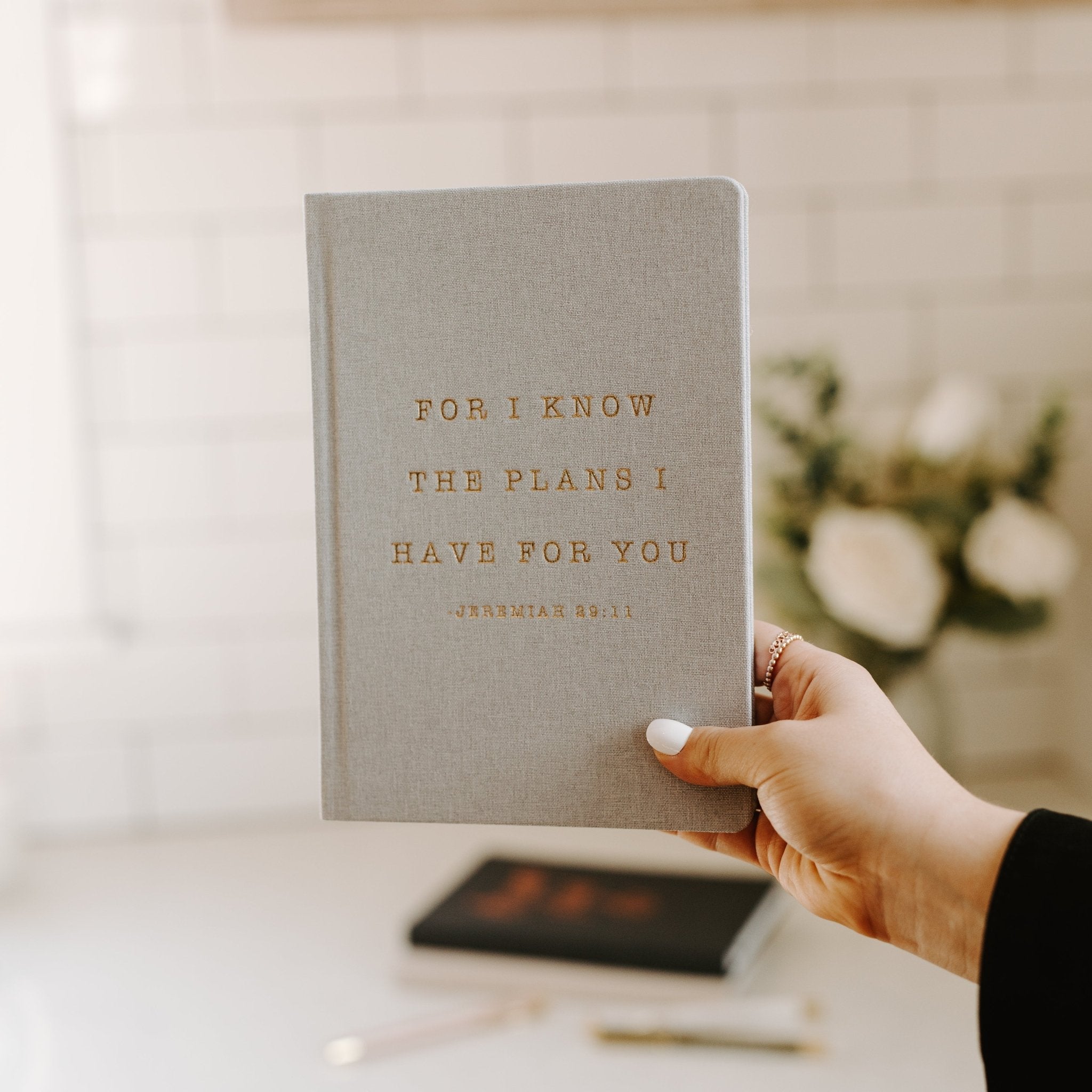 For I Know The Plans I Have For You Fabric Journal - Sweet Water Decor - Notebooks