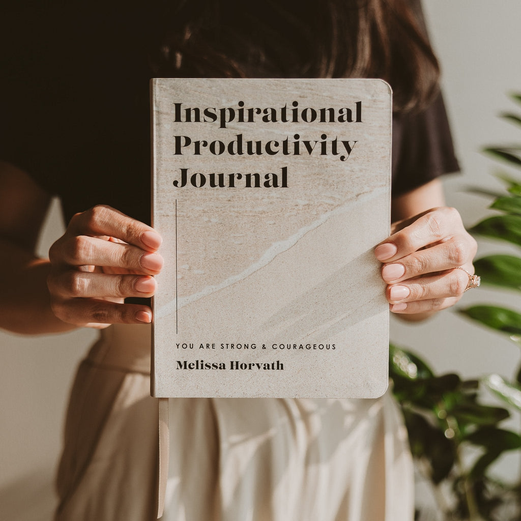 Inspirational Productivity Journal: You Are Strong & Courageous - Sweet Water Decor - Notebooks