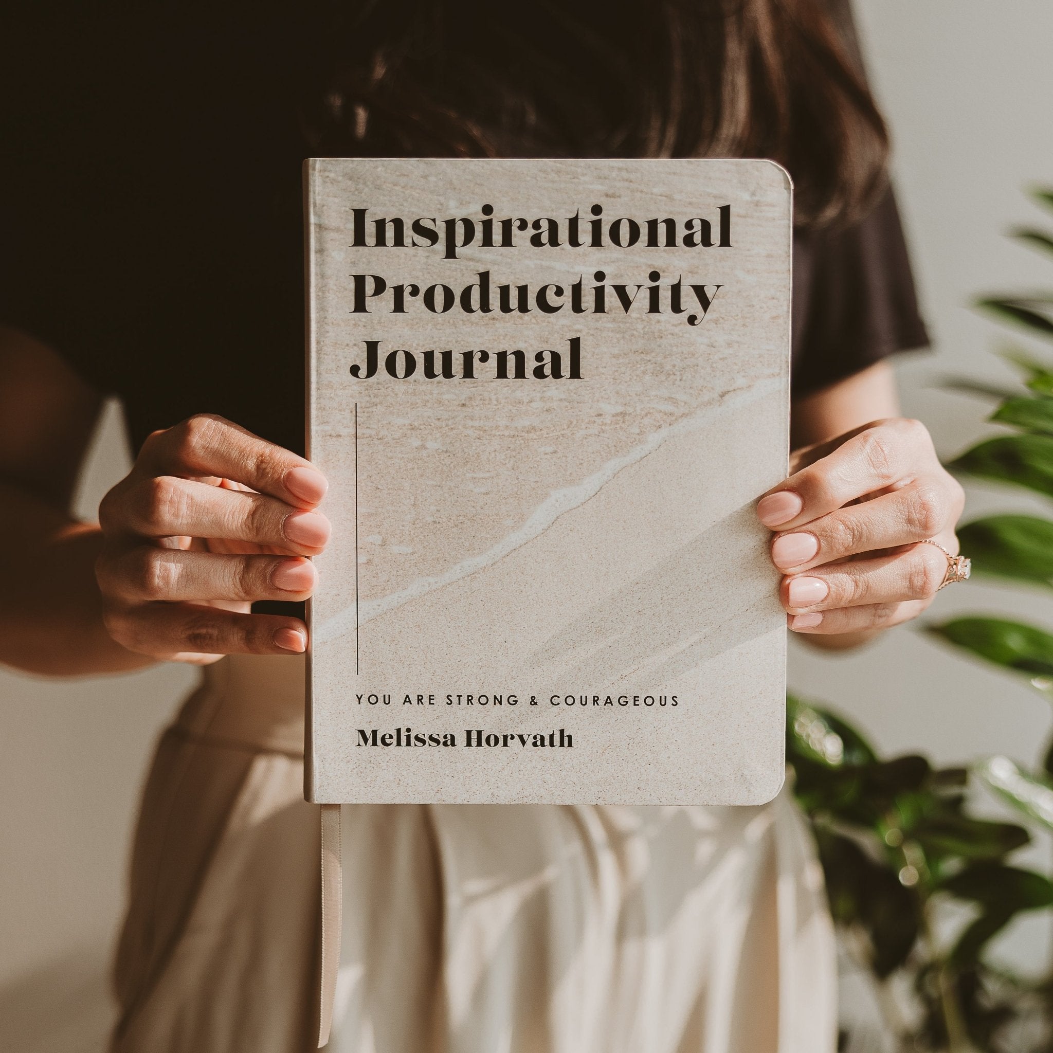 Inspirational Productivity Journal: You Are Strong & Courageous - Sweet Water Decor - Notebooks