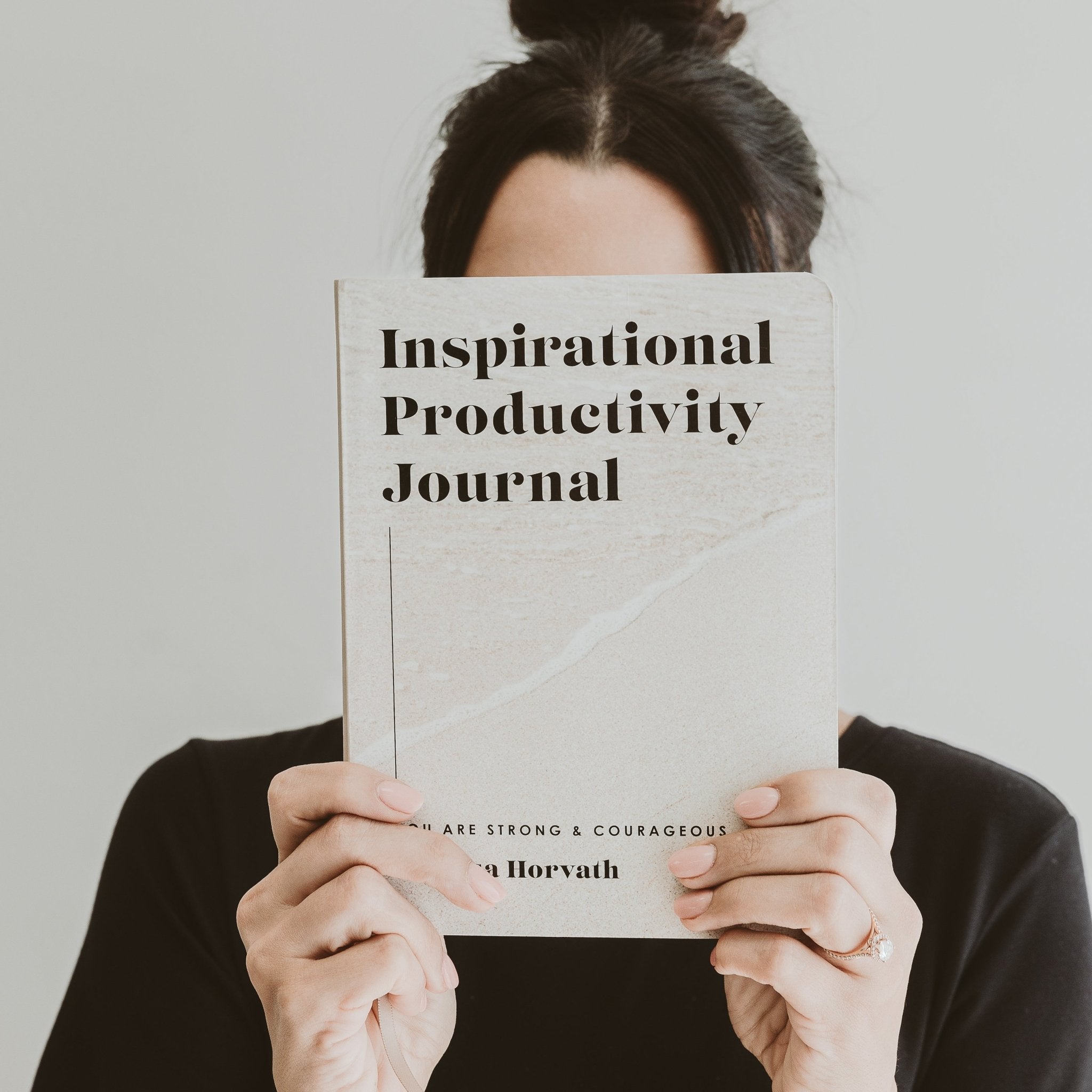 Inspirational Productivity Journal: You Are Strong & Courageous - Sweet Water Decor - Notebooks