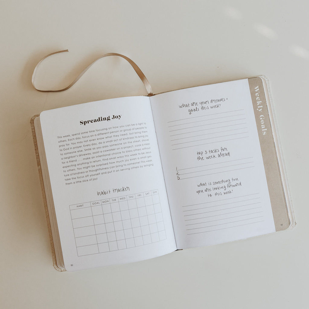 Inspirational Productivity Journal: You Are Strong & Courageous - Sweet Water Decor - Notebooks