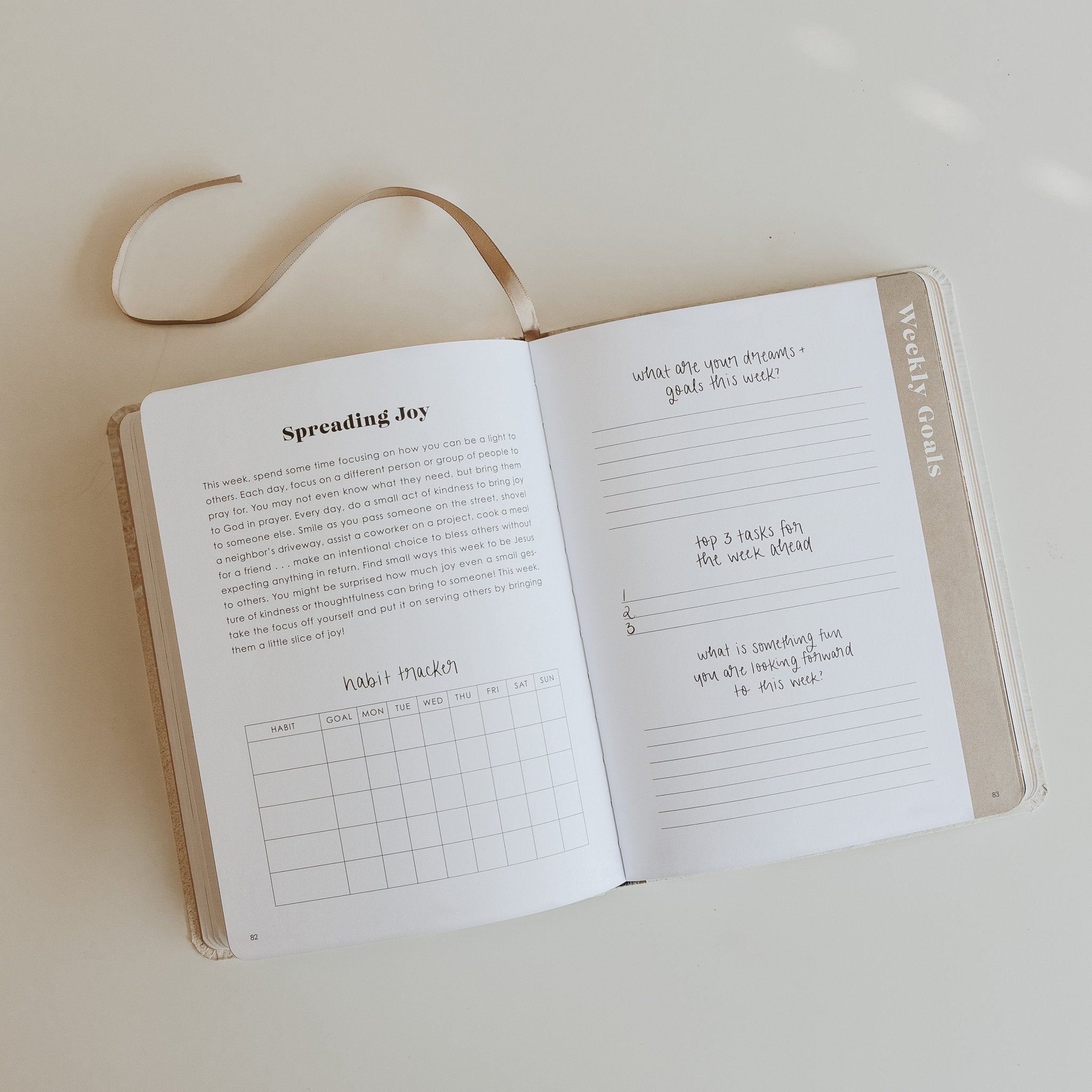 Inspirational Productivity Journal: You Are Strong & Courageous - Sweet Water Decor - Notebooks