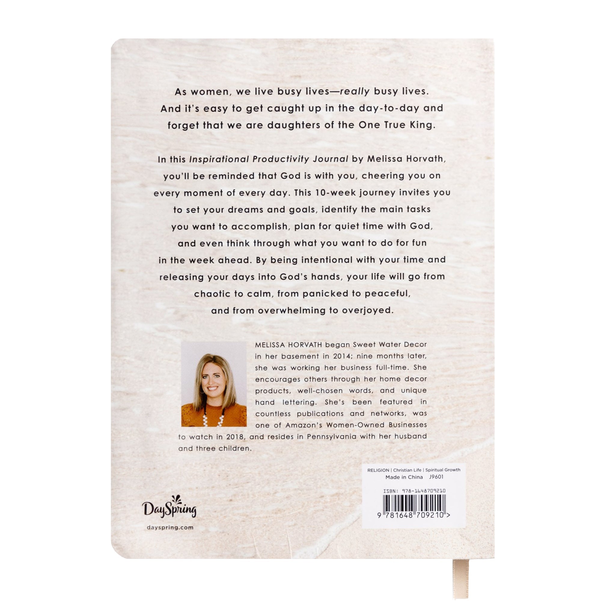 Inspirational Productivity Journal: You Are Strong & Courageous - Sweet Water Decor - Notebooks
