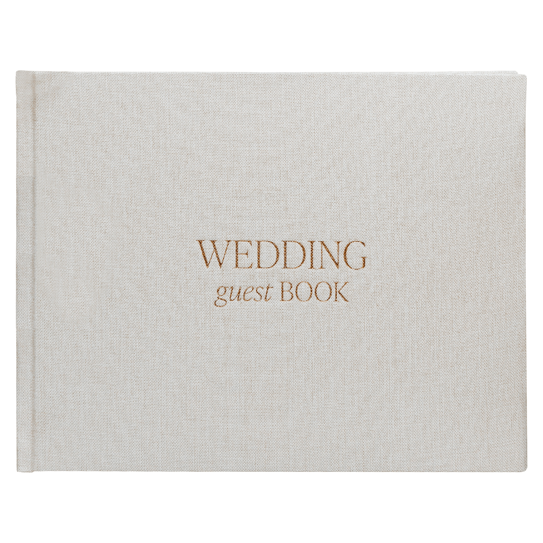 Tan Wedding Guestbook - Sweet Water Decor - Guestbook