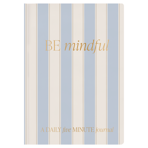 Be Mindful Striped Journal - Sweet Water Decor - Prompted Journal