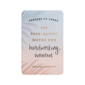 Prayers To Share - 100 Pass - Along Notes for Hardworking Women - Sweet Water Decor - Prayer Cards