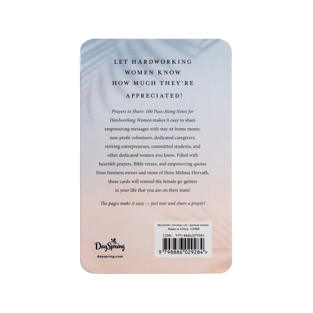 Prayers To Share - 100 Pass - Along Notes for Hardworking Women - Sweet Water Decor - Prayer Cards
