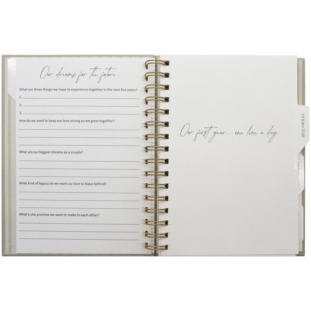 Newlywed One Line A Day Prompted Journal - Sweet Water Decor - Prompted Journal