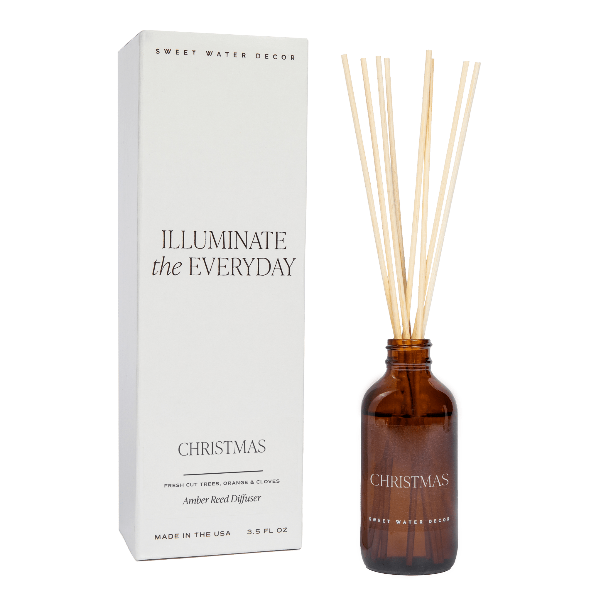 Christmas Amber Reed Diffuser - Sweet Water Decor - Reed Diffusers