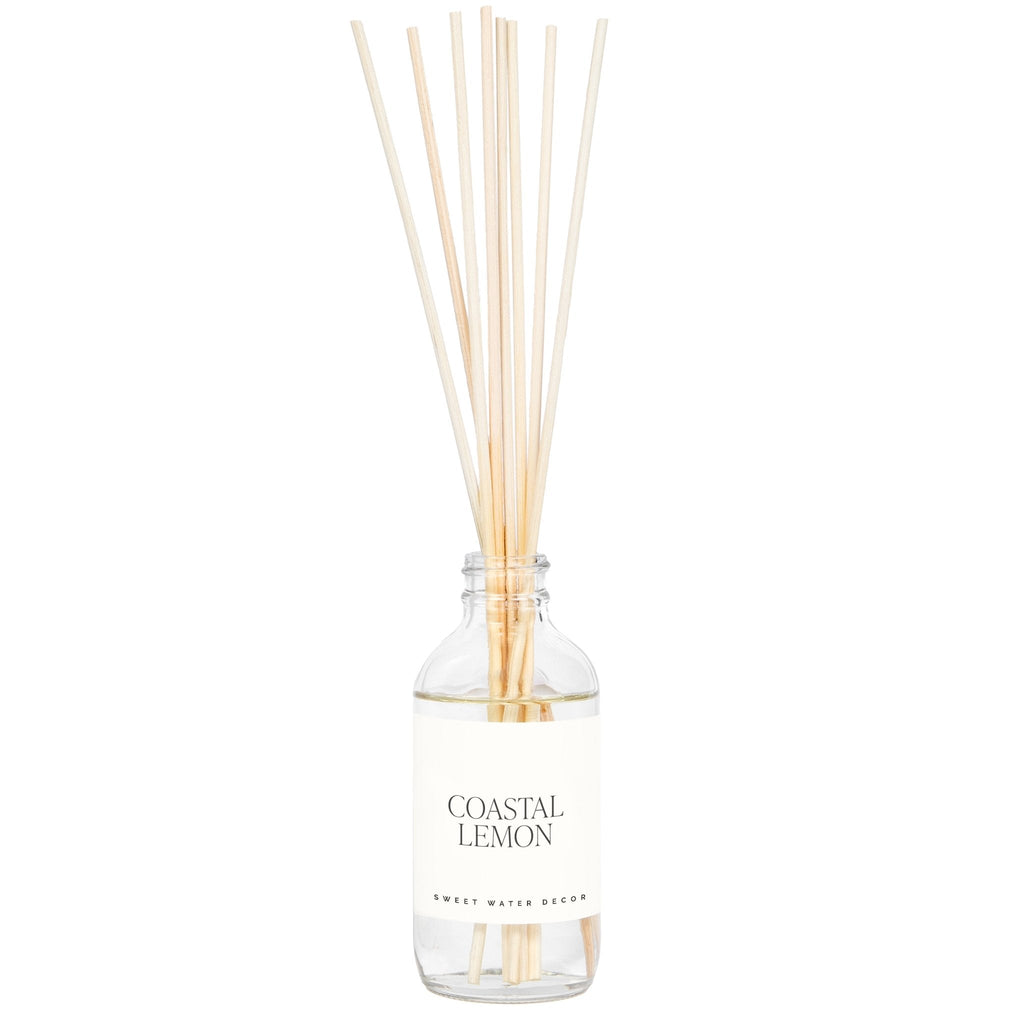 Coastal Lemon Clear Reed Diffuser - Sweet Water Decor - Reed Diffusers