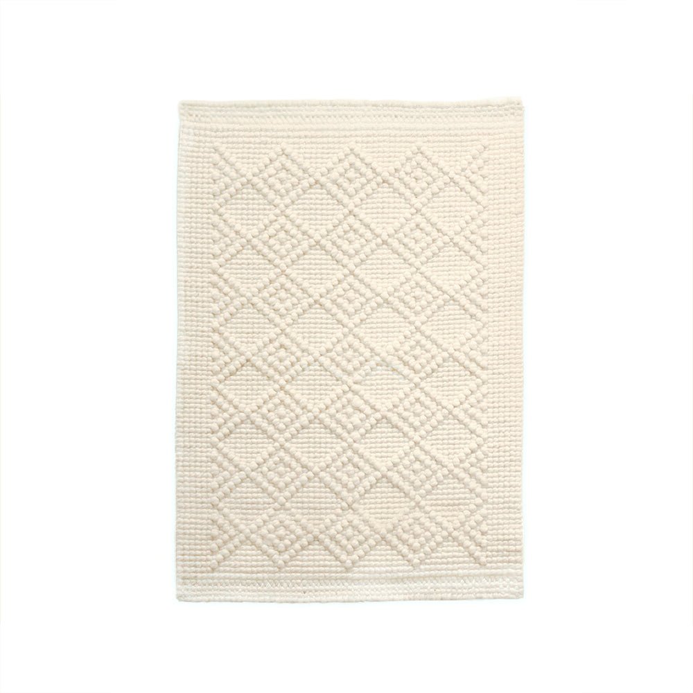 Natural Sisal & Wool Diamond Loop Rug - Sweet Water Decor - rug